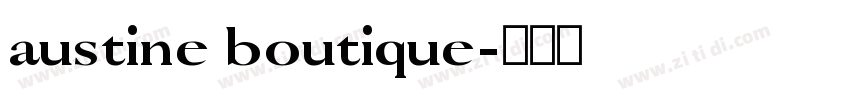 austine boutique字体转换